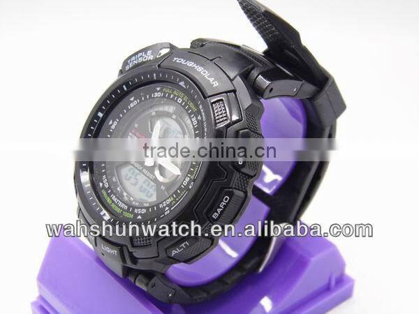 Fashion module analog sport watch with digital display