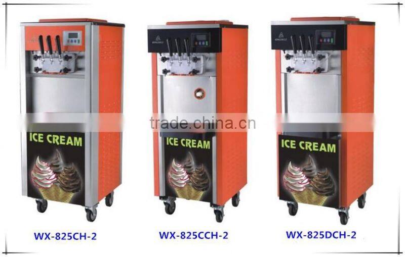 Soft Icecream & industrial Frozen Yogurt Machine WX-825 with low noise