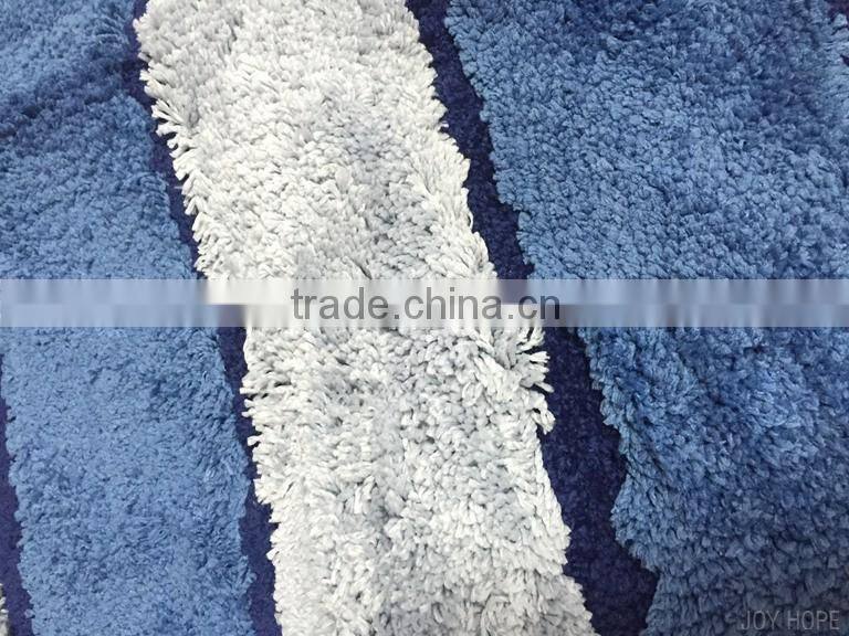 Microfiber bath rugs with TPR backing