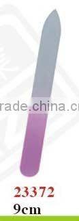 nice glass nail file with spurted sand