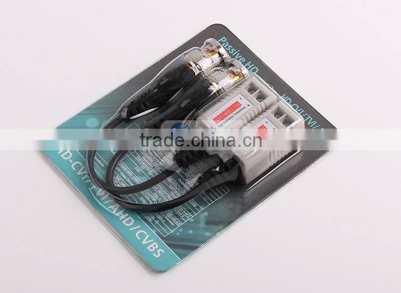 BNC TVI Video Balun Passive Transceivers UTP Balun BNC Cat5 Support HDCVI/AHD/TVI Camera