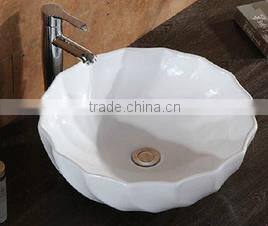 ceramic basin ceramic bathroom round wash basin whict new design art basin Y666