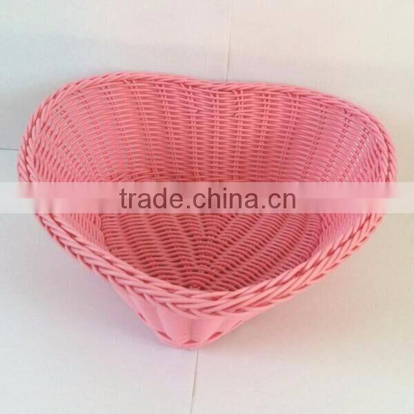 Hand woven imitate rattan vegetable basket