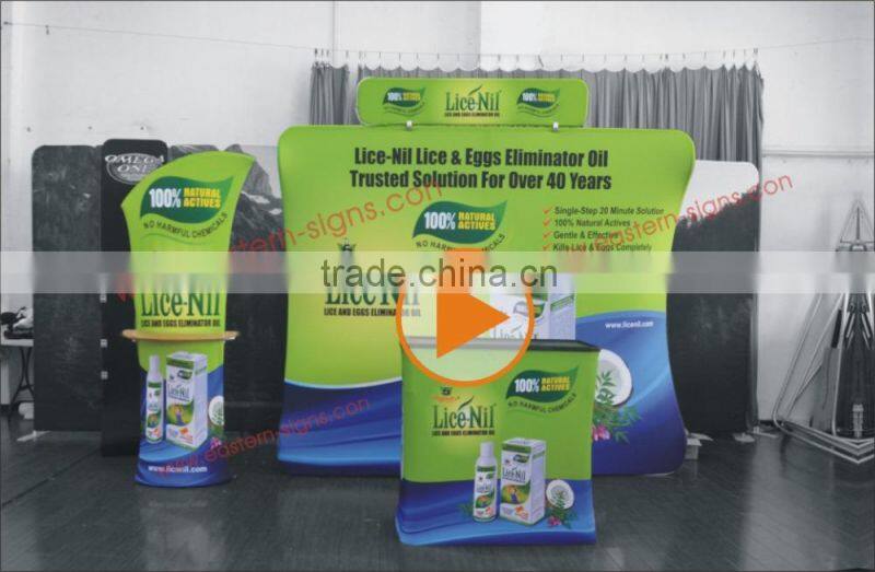High Performance Fabric Printed Heat Transfer Printing Pop-Up Exhibition Stand