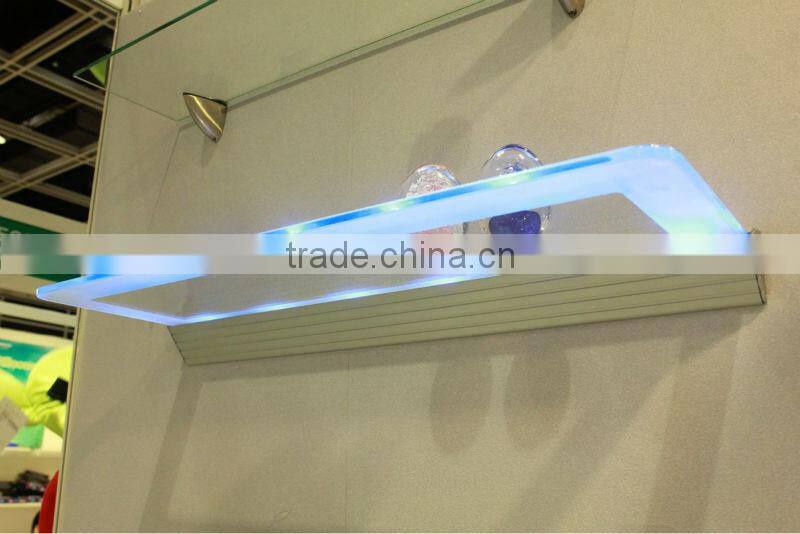 Decorative wall shelving LED lighting wall shelf