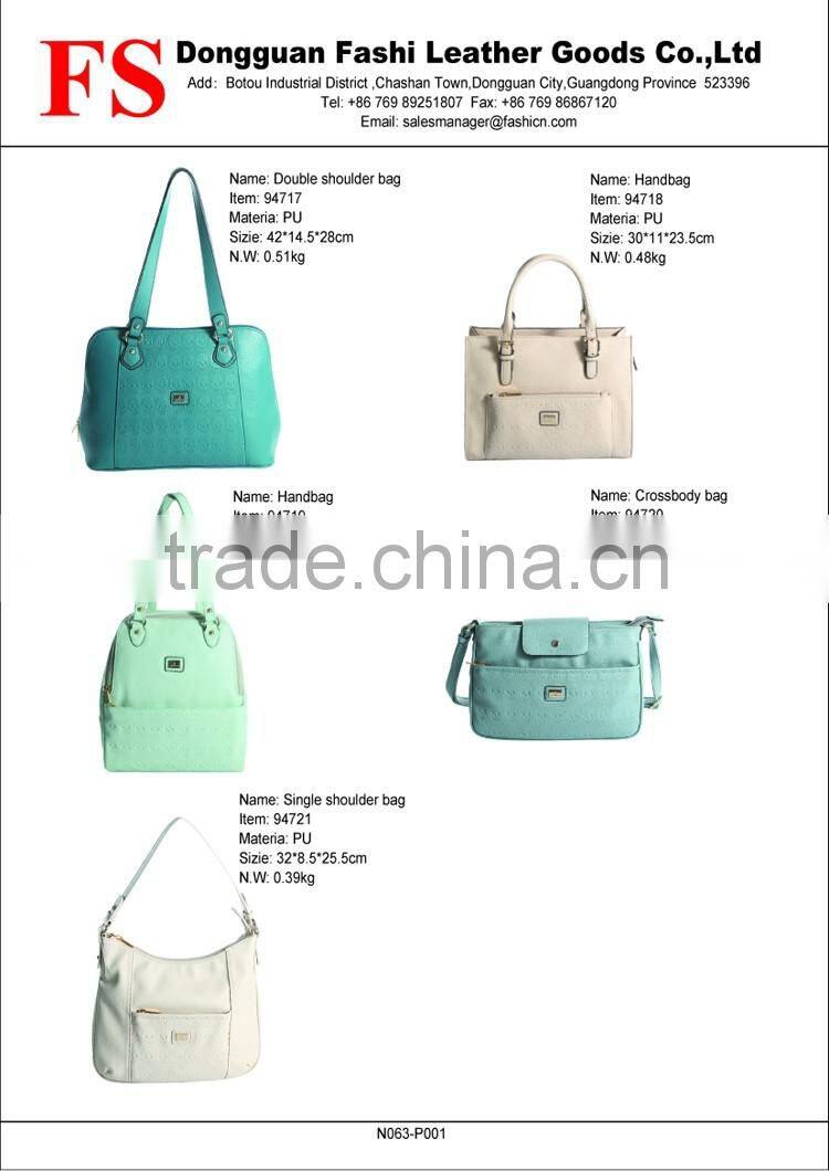 Fashion korean style Green backpack, girls pu backpack bags