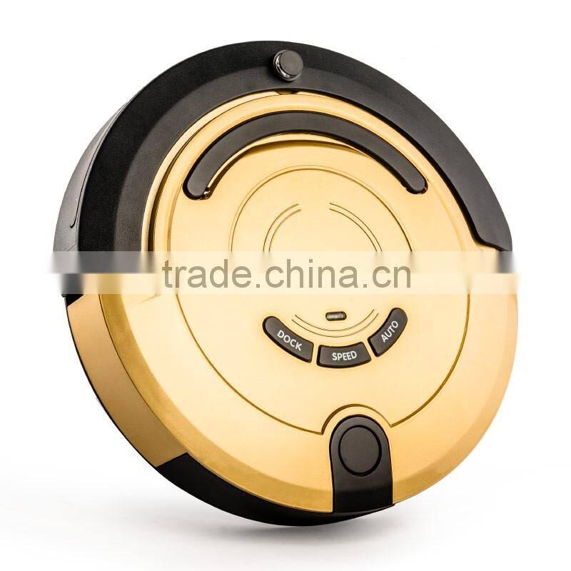 2016 Newest High Class 6 In 1 Multifunctional Robot Vacuum Cleaner With Double V-shaped Rolling Brush