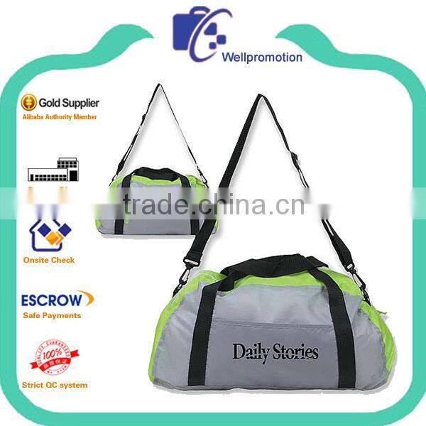 Wellpromotion promotional cheap polo classic sports folding travel bag