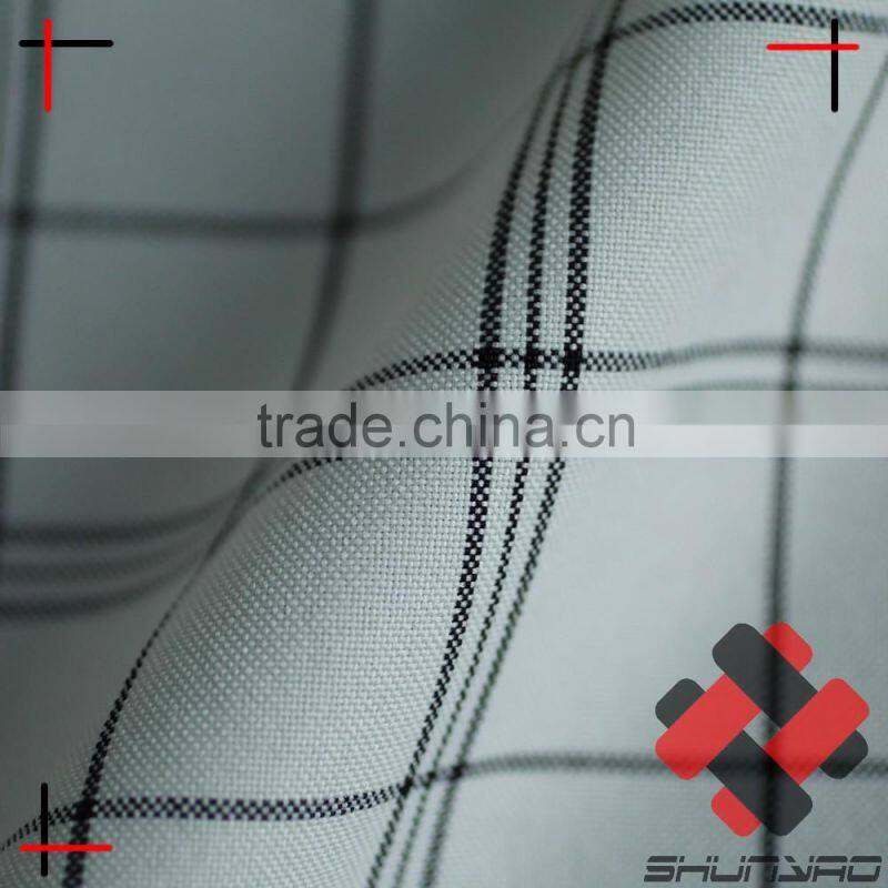 polyester cationic plaid fabric not yarn dyed for uniform