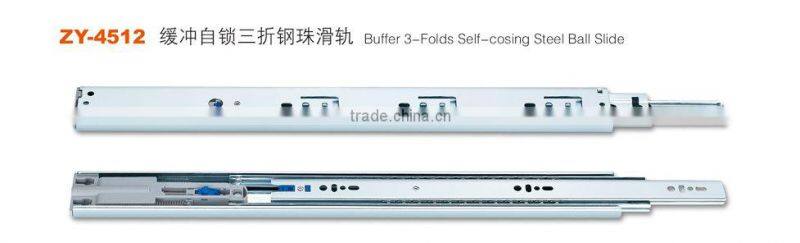 ZY:Width::45 ( Thickness: 1.0 X 1.0 X 1.2 ) Buffer 3-Fold Self-closing Slide