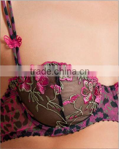high quality fancy ladies underwear unpadded embroidery lace bra