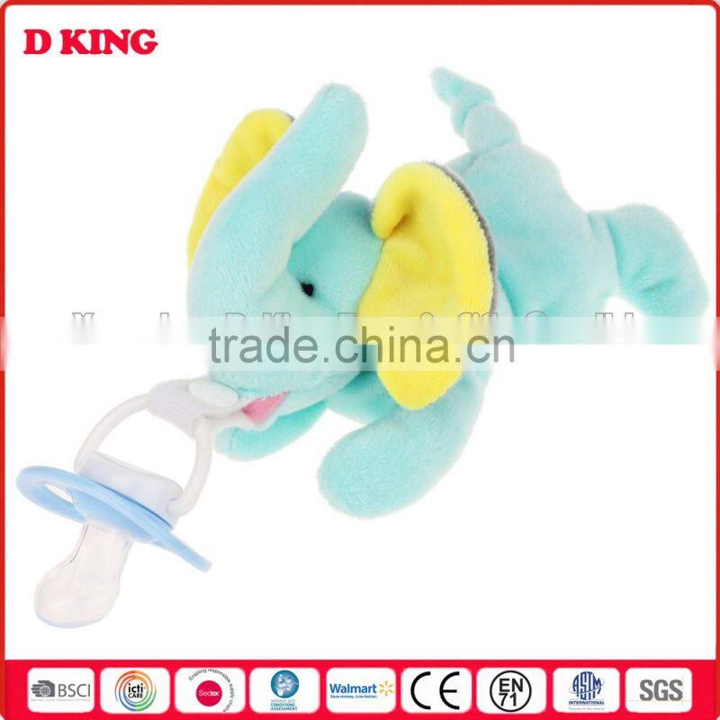 Manufacturer high quality baby supplies plush Pacifier clip