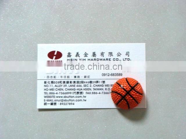 3D basketball Fridge Magnets magnetic button