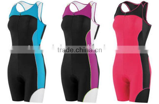 Triathlon apparel manufacturer Custom logo trisuit design small order women triathlon suit