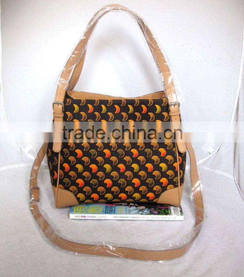 custom made African ankara wax fabric style for woman square shoulder bag