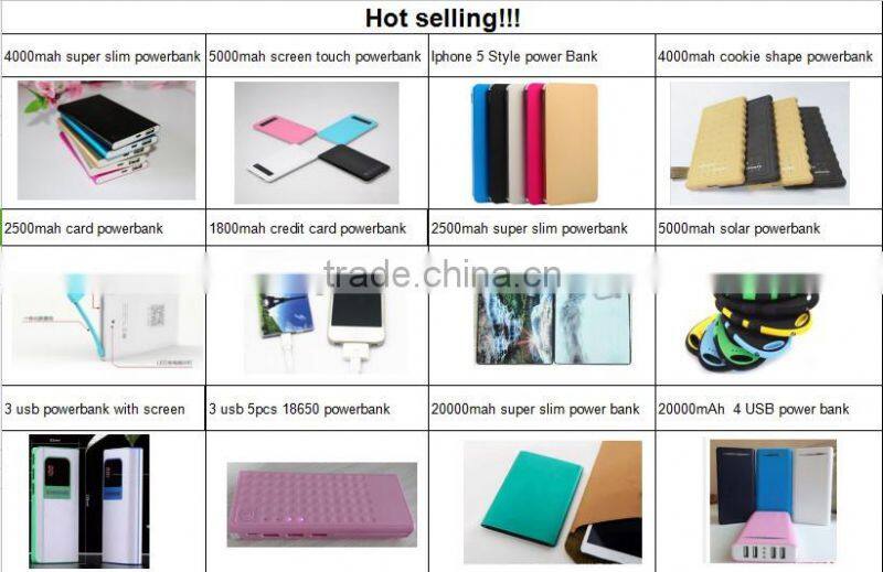 china suppliers super slim powerbank mobile powerbank 5000mah