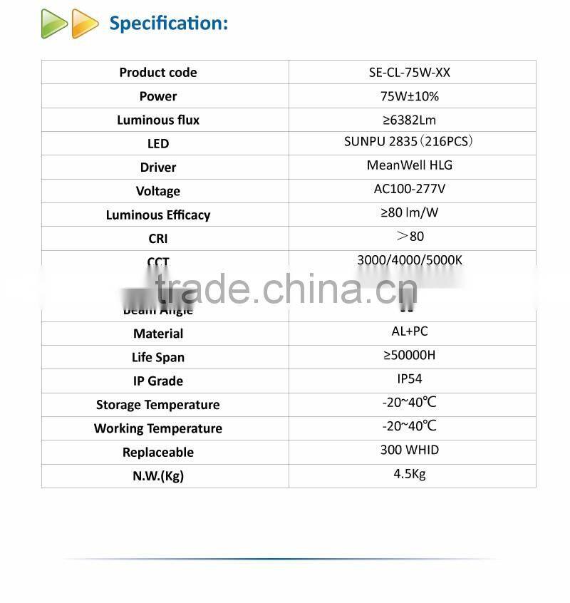 Cone UL garage Ceiling Lamp 75W