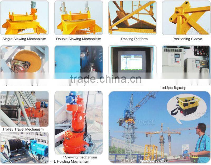 High Performance QTZ500 Self Climbing Tower Crane