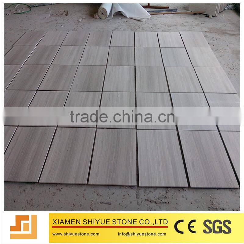 Polished Wooden Grey Marble Stone