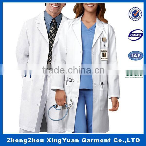 ISO9001 BSCI 2015 OEM design wholesale hospital uniform lab coat medical scrubs