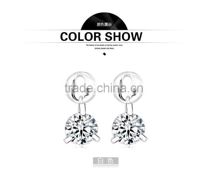 2015 New arrival wholesale crystal ball earrings Made With Crystal Y20264