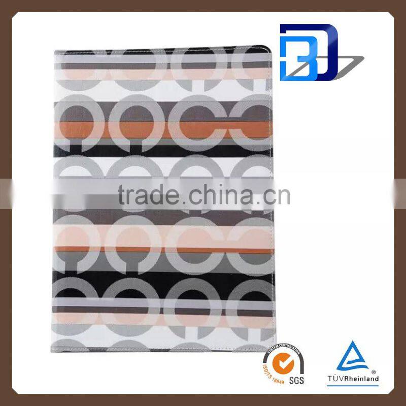 Manufacturer Wholesale Circle Pattern 360 Degree Rolating PU Leather Tablet case For iPad pro bluetooth keyboard case