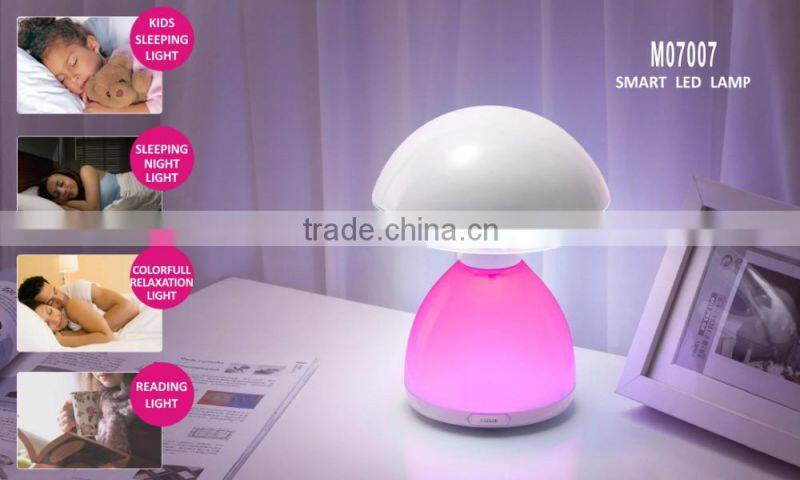 touch dimmer Atmosphere Mushroom Lamp with led the lamp