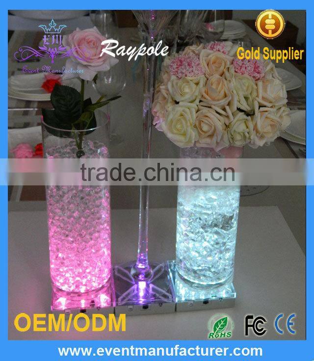 Wholesale Rechargeable 4inch Square LED Flower Vase Light