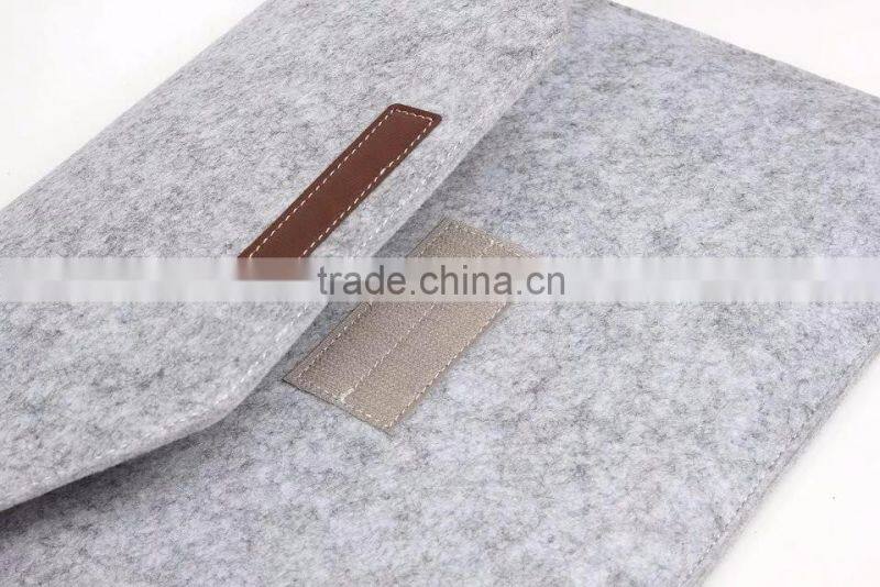 Deluxe Grey Wool Felt Case For Macbook Pro Retina 13