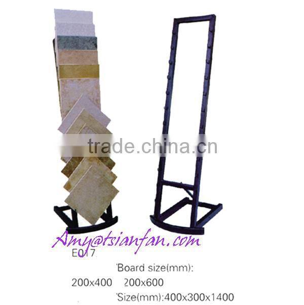Multifunctional tile 4-tier floor display rack /ceramic tile exhibition stand
