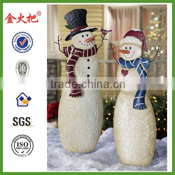 Set of 3 Metal Grumpy Flower Stakes