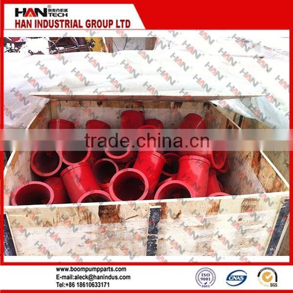 Concrete pump elbow 22.5 degree pipe elbow / bend concrete pump spare parts for PM SCHWING IHI