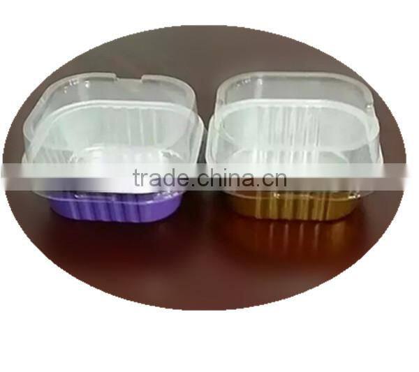 Colorful Aluminum Foil Baking Cup with plastic lids