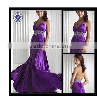 Newest Strapless Ruffle Royal Blue Floor length Bridesmaid Dresses Patterns bm00067