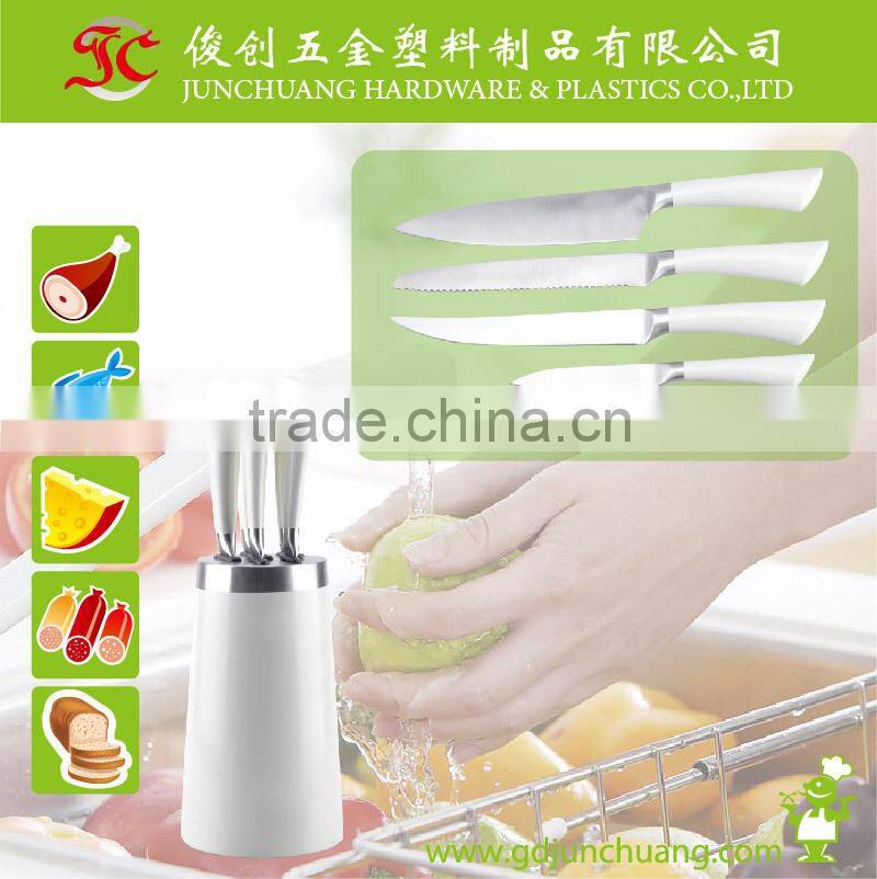 2016 New product hollow handle anti-baterial knife set