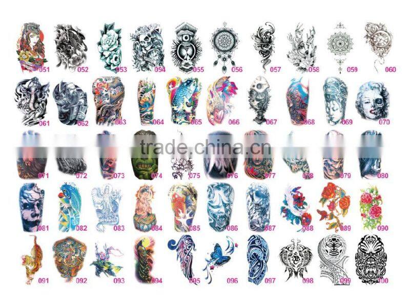 water transfer colorful cute customized ribbon ice cream temporary kids body tattoo