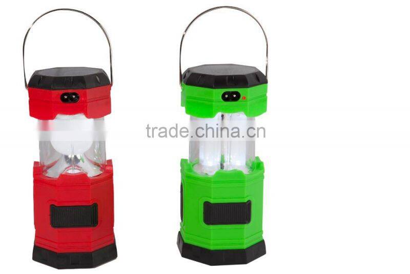 220V rechargeable camping light with stretch switch solar camping lantern& mobile phone charger led lantern camping lamp