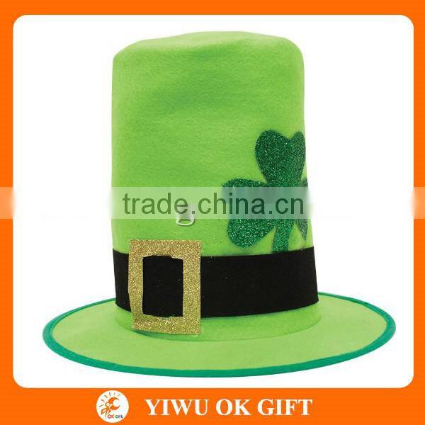 Yiwu Factory Party Decorations Shamrock Top Hat