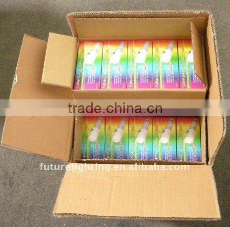 2014 3w battery operated aluminum alloy built-in 10 color changing flashlight led flashlight