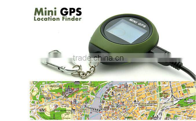 PG03 Mini GPS Receiver Navigation Handheld Location Finder USB Rechargeable with Compass for Outdoor Sport Travel