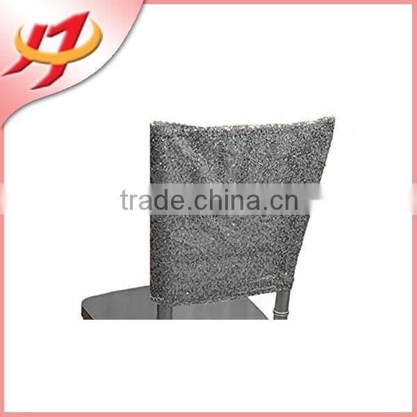 Hot sale sequine Chair top Covers for weddings
