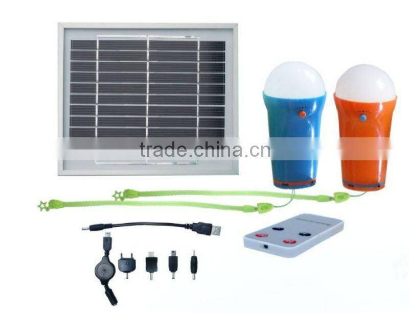 portable dc solar system with mobile charger