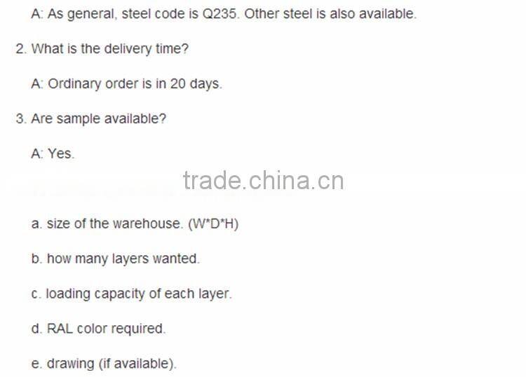 Steel Plate Storage Stacking Iron Pallet Drive in Rack