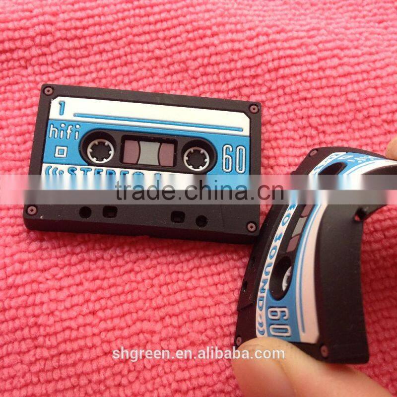 Factory price soft rubber logo tag,PVC rubber label with 3D effect