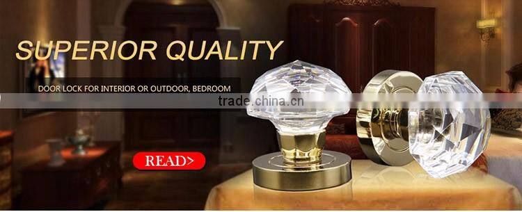 1 1/9 inch zinc base chrome plated amethyst glass knob