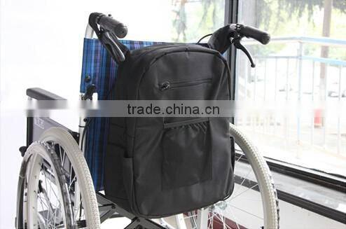 Guangzhou Supplier Large Storage Luxury Wheel Chair Bag Mesh Side Pocket Power Electric Wheelchair Bag
