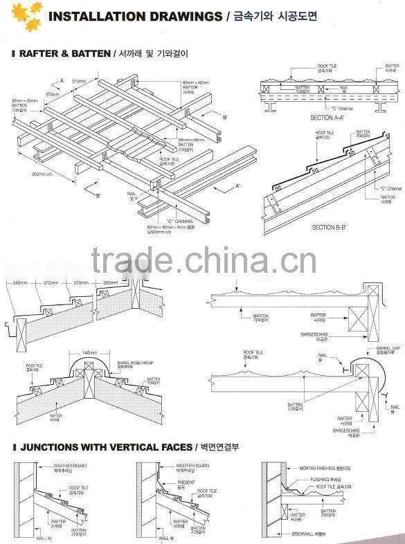 Stone Coated Steel Roof Tile (STAR-BOND)