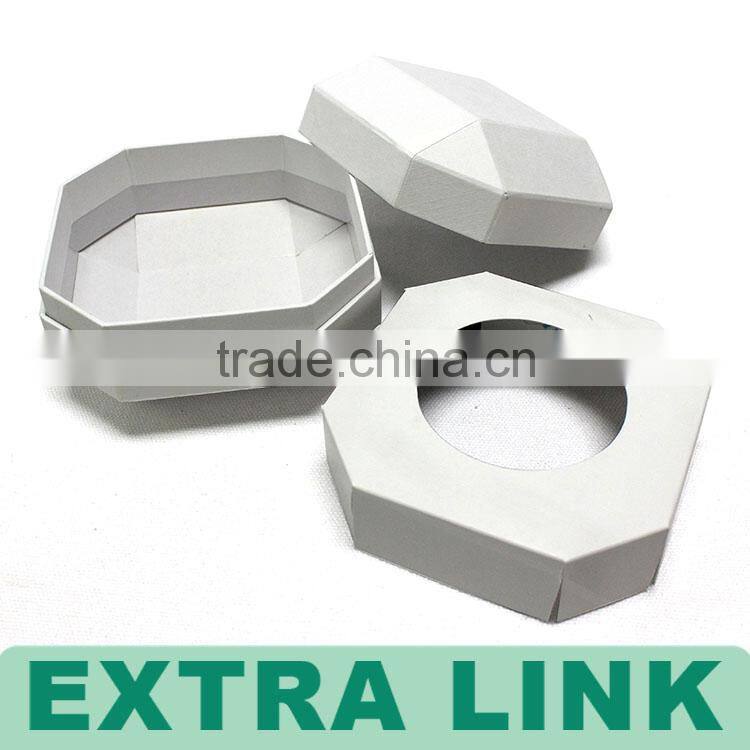 Diamond shape custom logo fancy paper gift jewelry box with insert