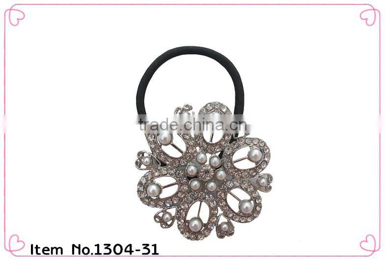 high quality crystal ponytail holders for women