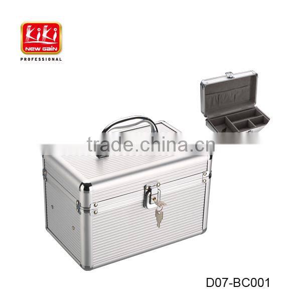 Beauty accessories. Unique Fashion aluminum makeup artist cosmetic train case box kit